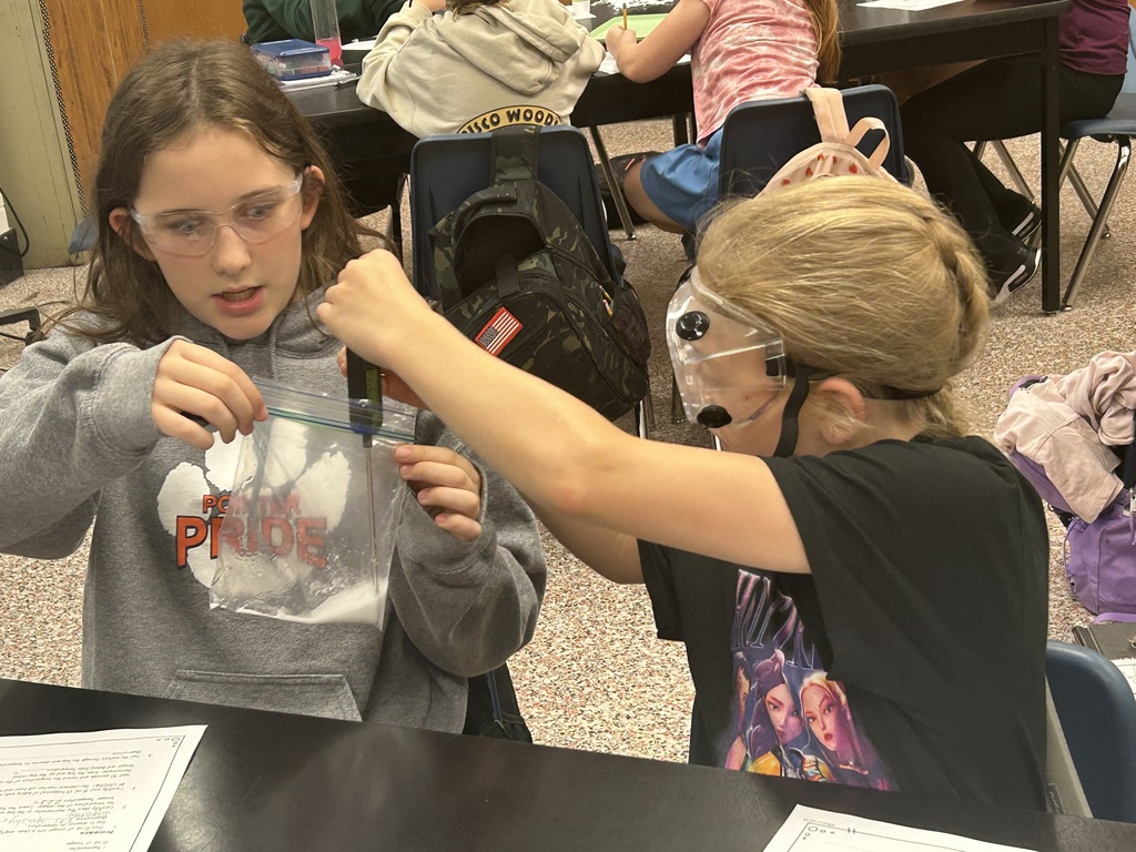 Students conducting a science experiment