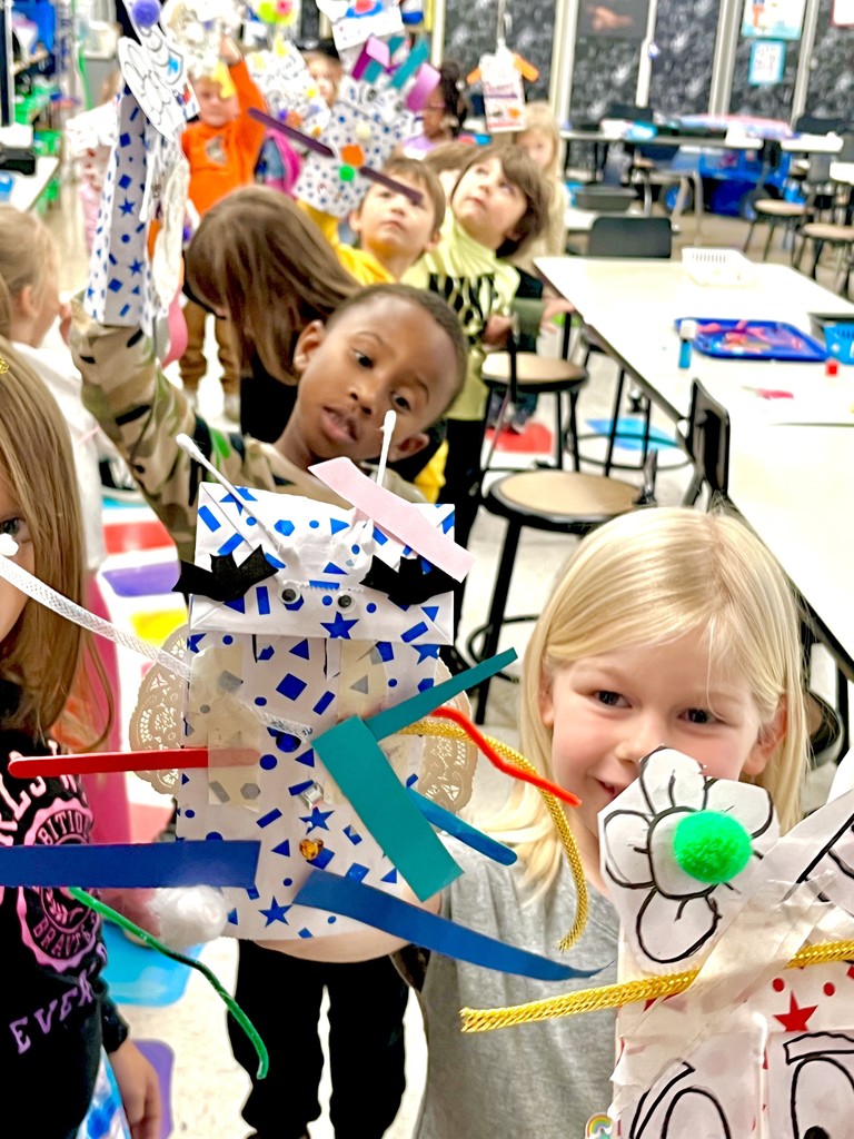 Students with their masterpieces!