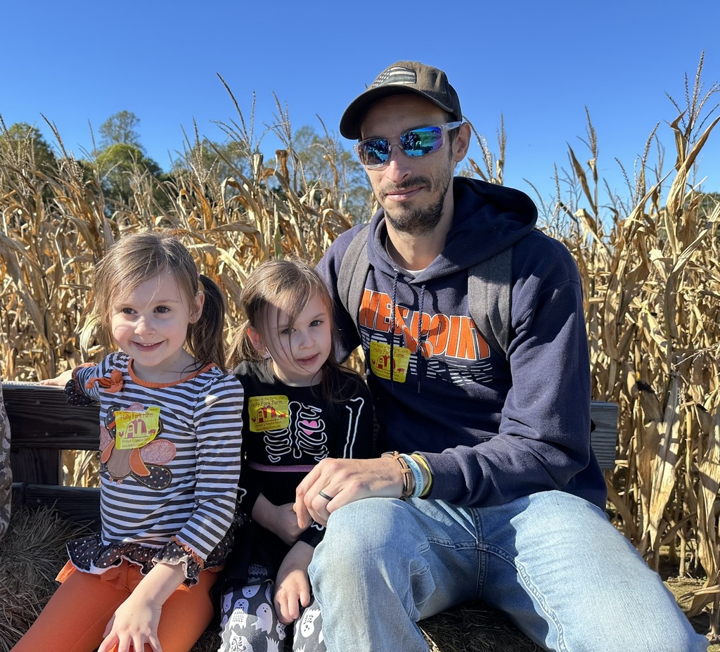 Parent on hayride
