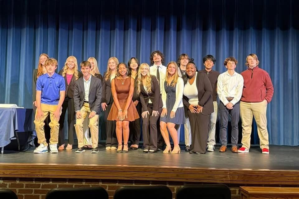 16 outstanding students who exemplify the NHS pillars of Scholarship, Leadership, Service, and Character.