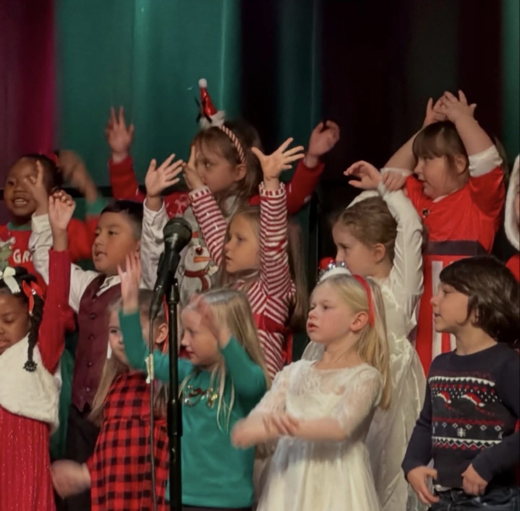Students in Christmas Program