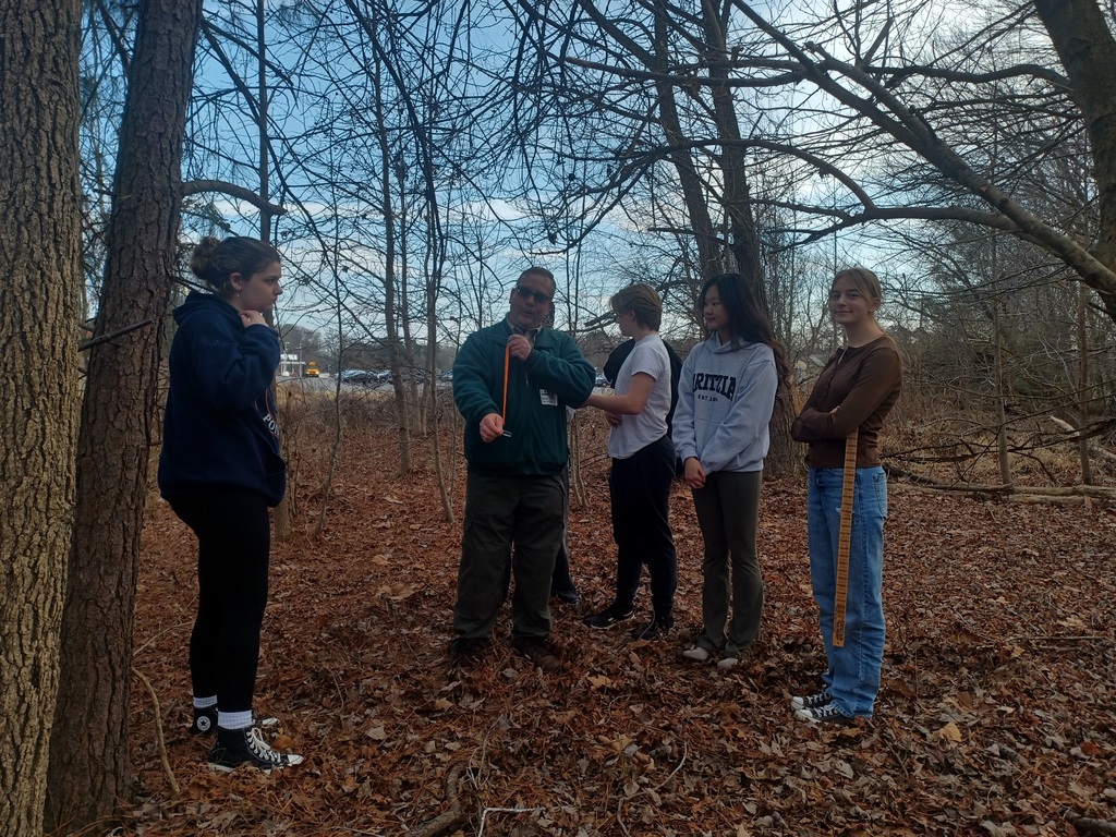 King William area forester Dave Slack talking to our WPHS Environmental Club members,
