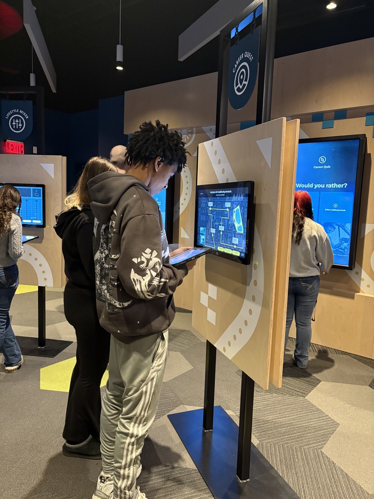 Student at the Finance Park 