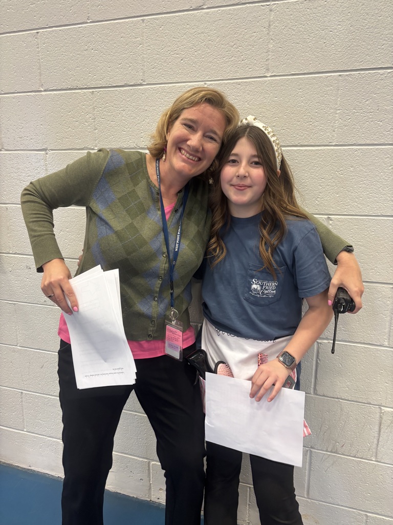 Ms. Golden and Student at Wax Museum