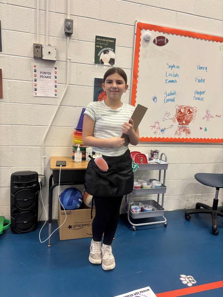 Student participating at WPPS  Wax Museum