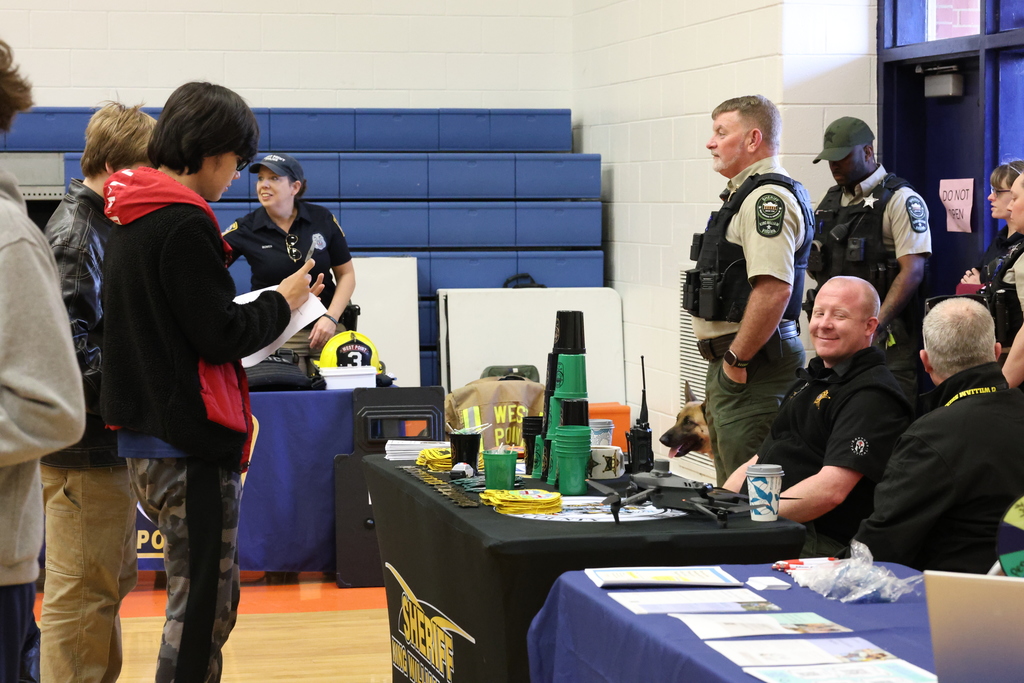 Students participating at The WPPS Career Fair