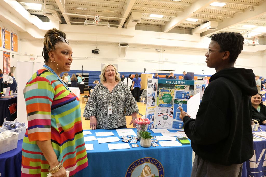 Student participating at The WPPS Career Fair