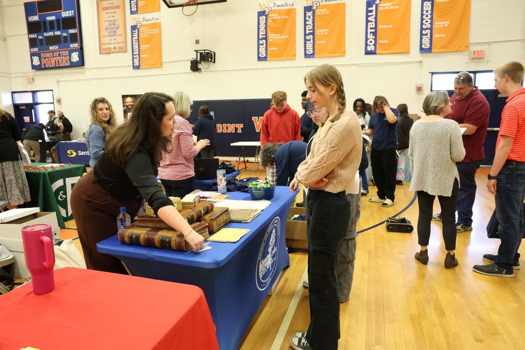 Student participating at The WPPS Career Fair