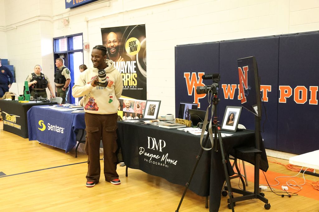 Student participating at The WPPS Career Fair