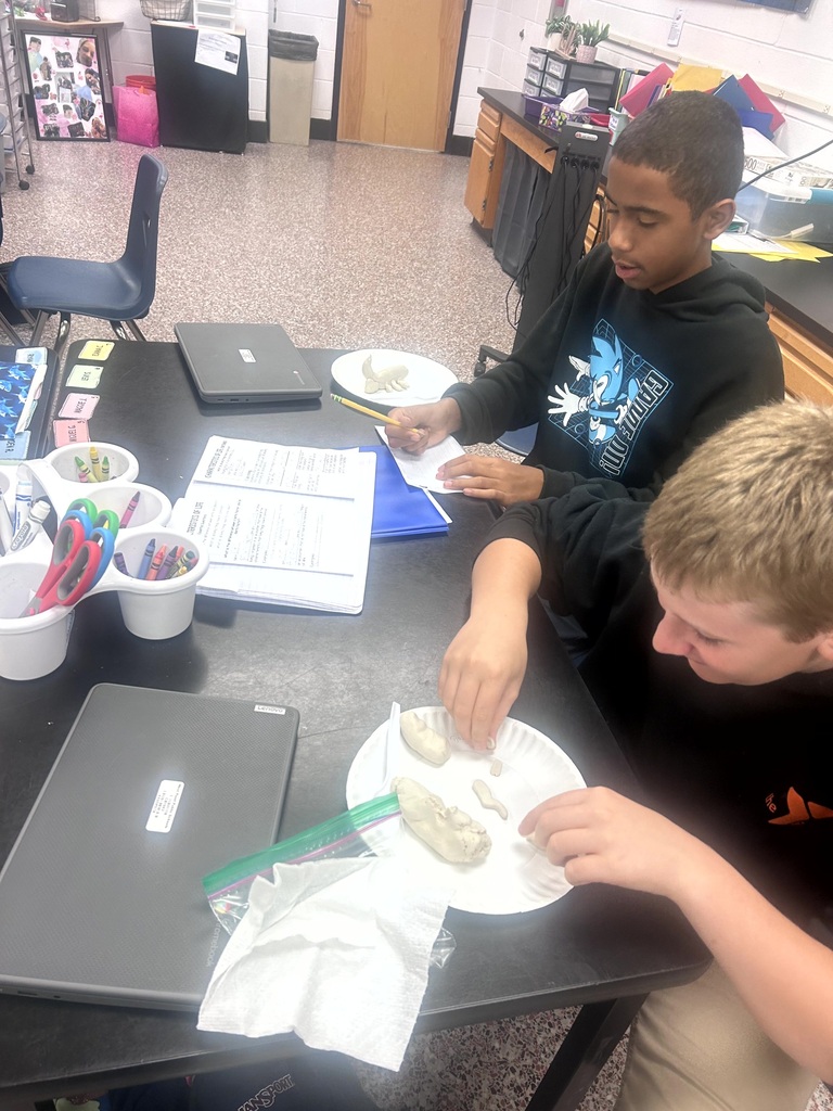 2 students with their 3D models of living organisms