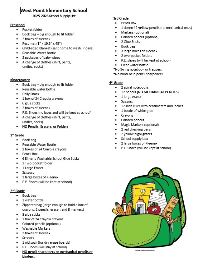supply list eng