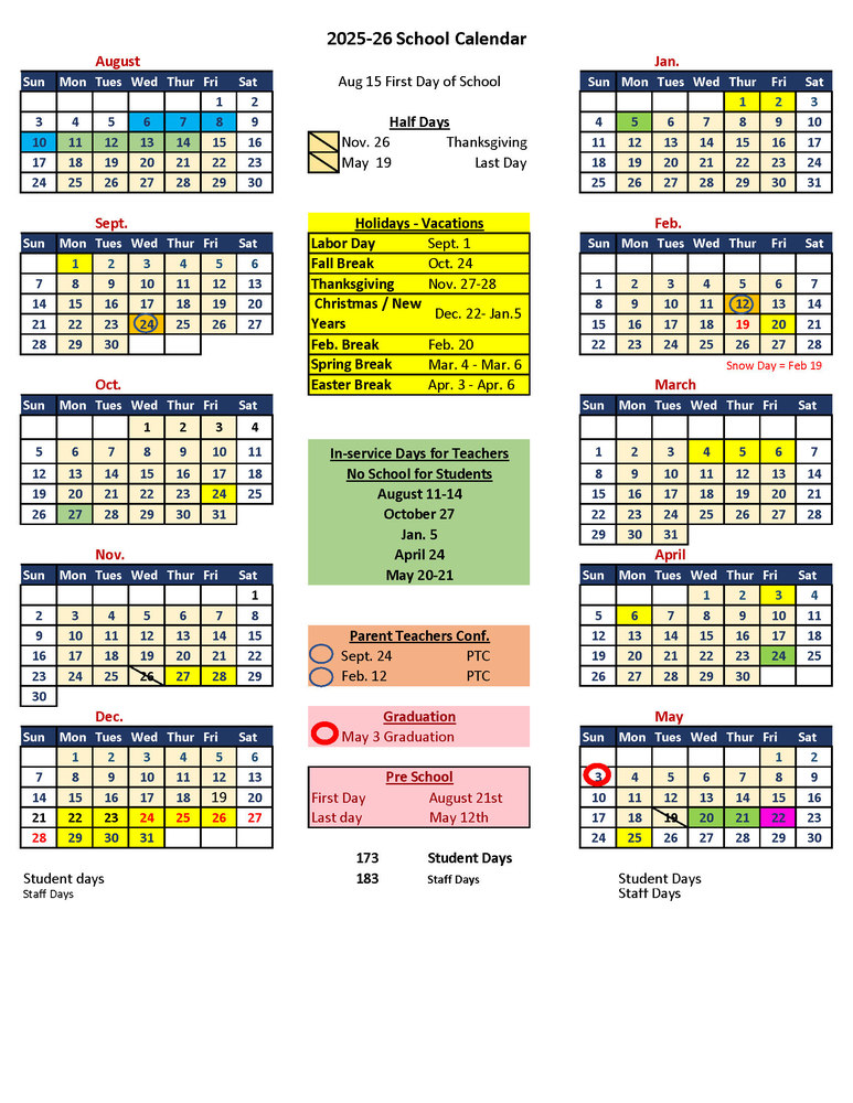 25-26 Calendar (Updated March 2026)