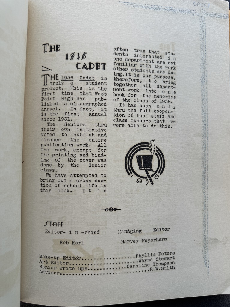 Throwback Thursday - 1935-1936