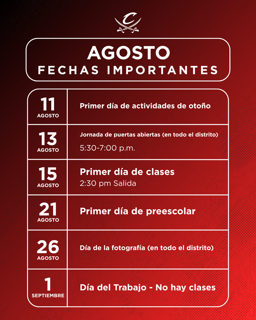 August Important Dates