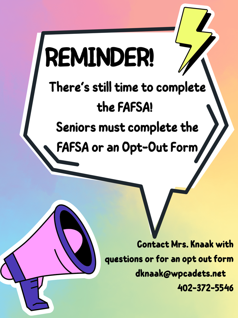 FAFSA reminder