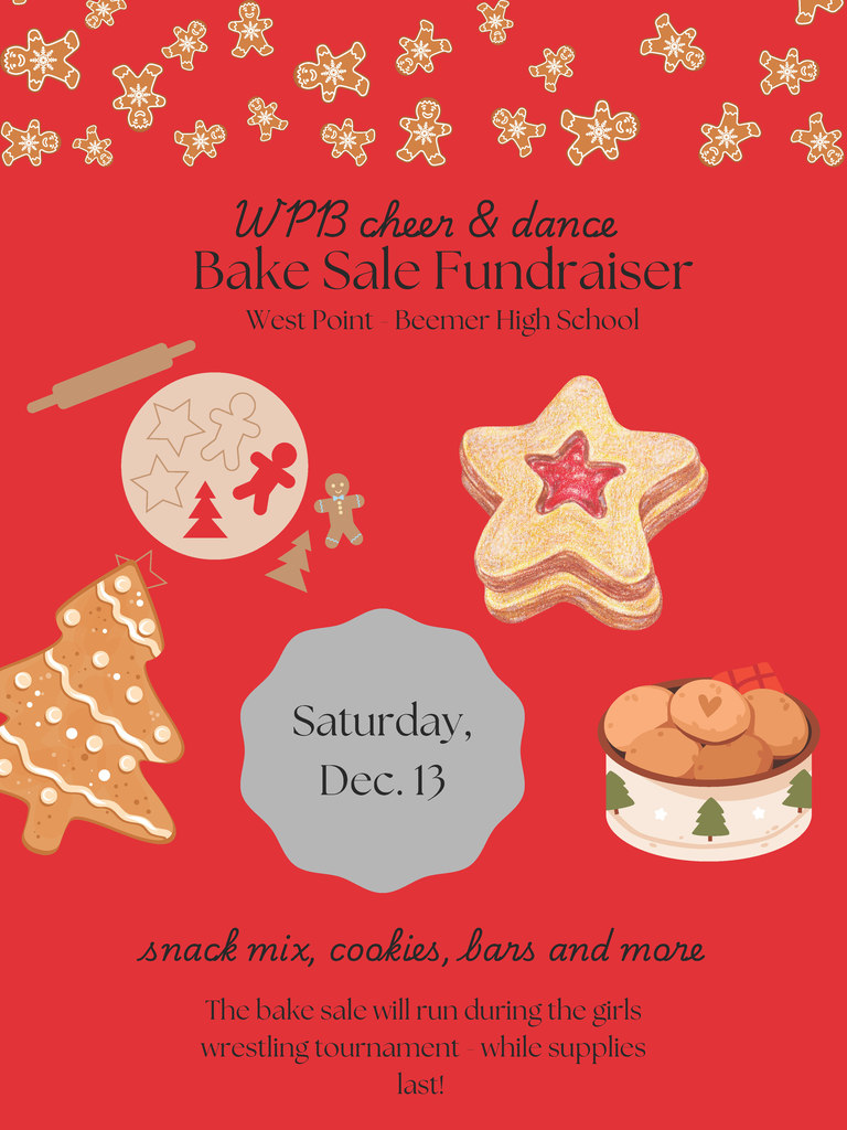 Cheer and Dance Bake Sale