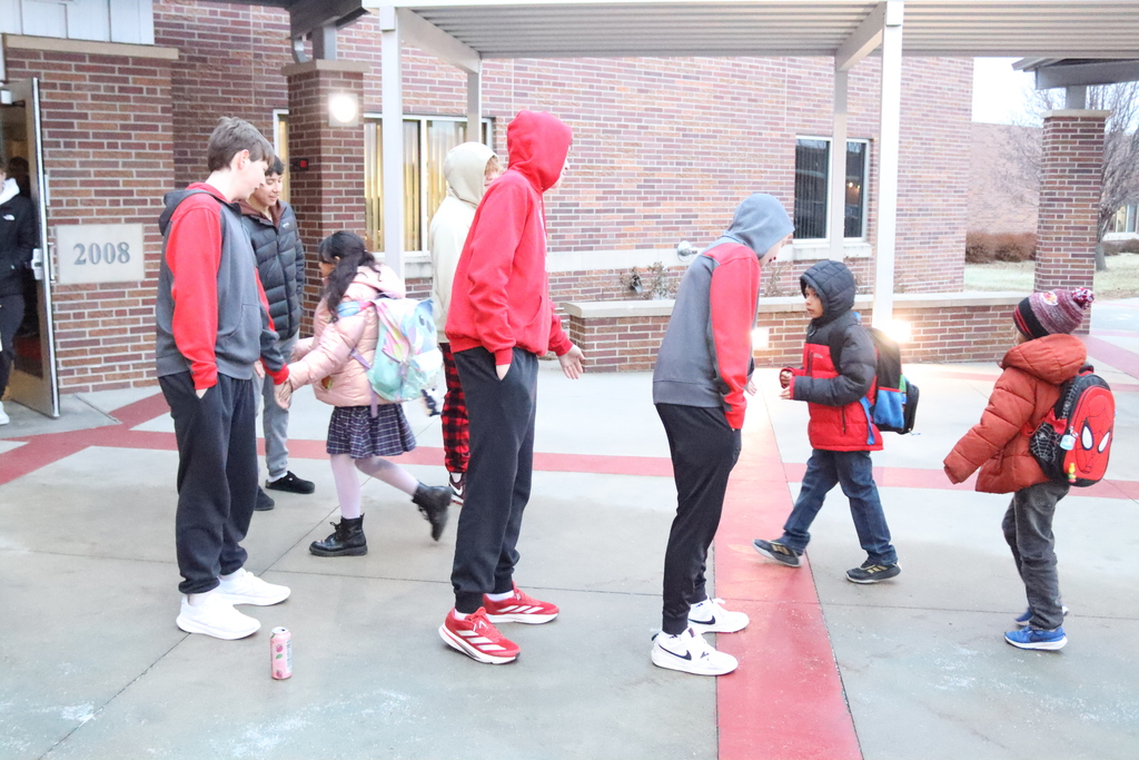 Happy High-Five Friday! ✋  Even though it was cold and dark out, our Boys Basketball team showed up bringing the energy, smiles, and high fives to start the day right. That’s how you warm up a Friday morning! 🔥  #cadetpride⚔️