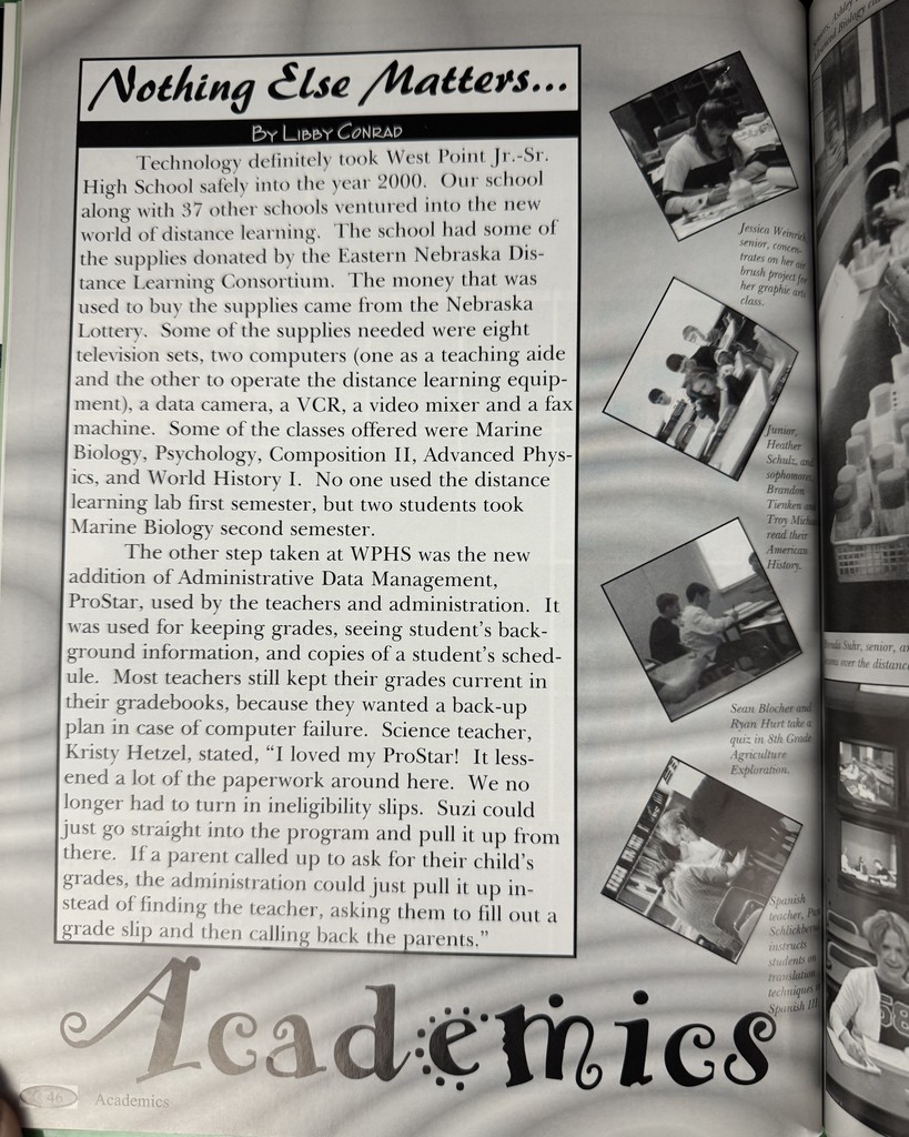 26 Years Ago in Cadet History…  “Zero In On This!” 🔍  Students zeroed in on the New Year, academics where ’nothing else mattered’, and a special appearance by the Voice of the Huskers, Warren Swain, at the Athletic Banquet!   This yearbook was packed with big moments, classic memories, and timeless Cadet spirit!  #throwbackthursday #cadetpride⚔️