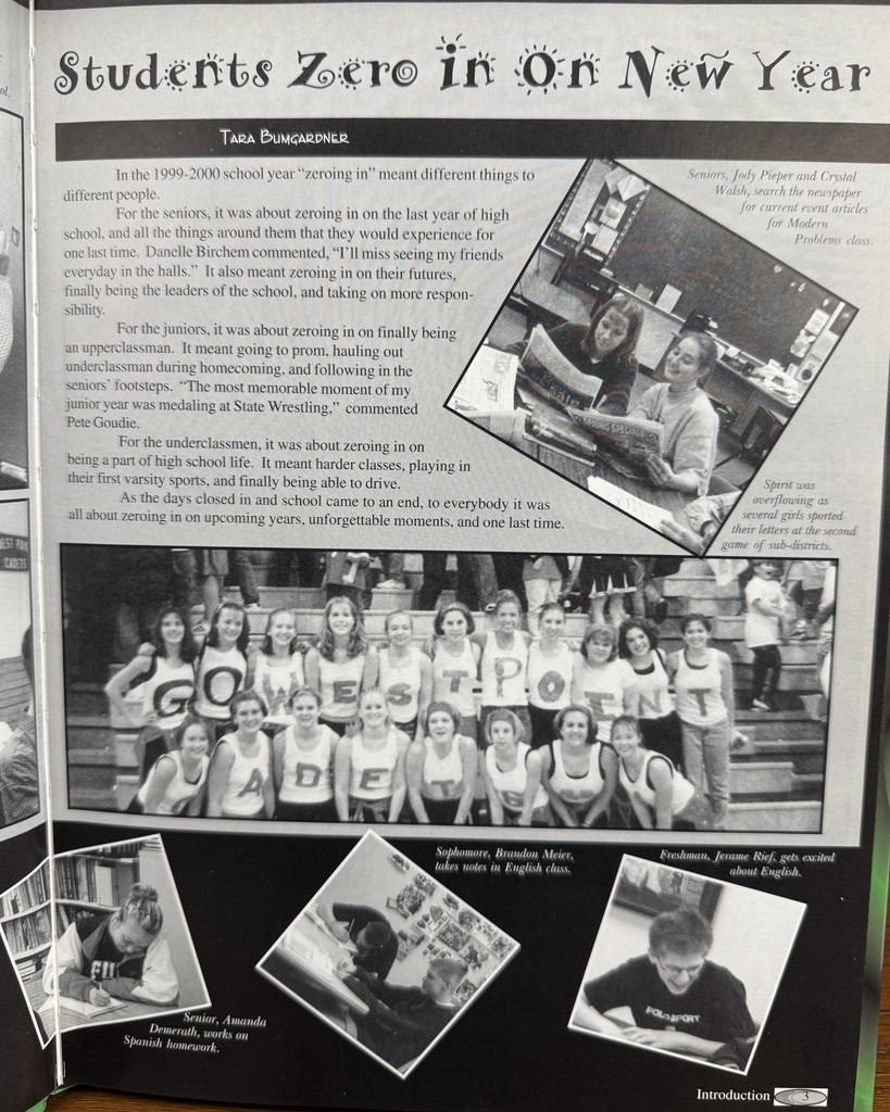 26 Years Ago in Cadet History…  “Zero In On This!” 🔍  Students zeroed in on the New Year, academics where ’nothing else mattered’, and a special appearance by the Voice of the Huskers, Warren Swain, at the Athletic Banquet!   This yearbook was packed with big moments, classic memories, and timeless Cadet spirit!  #throwbackthursday #cadetpride⚔️