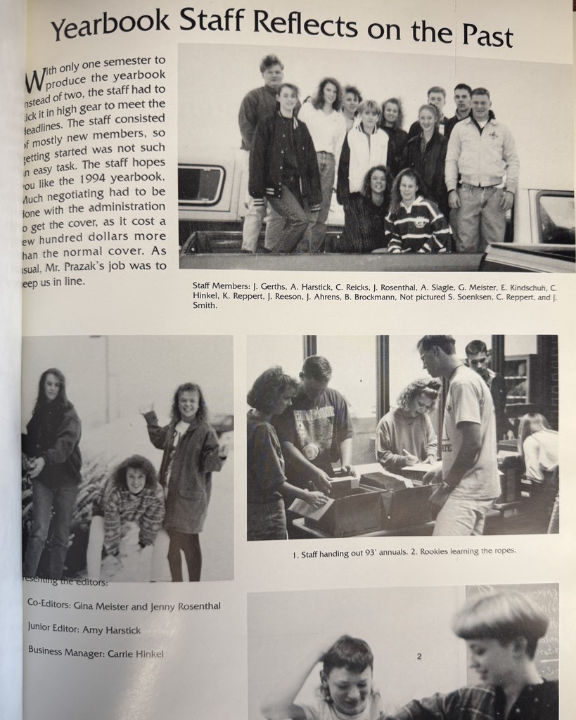 32 Years Ago in Cadet History…  “Reflections of the Past…” - the 1993-1994 school year!  The Yearbook Staff Reflected on the Past and memories were made at the ’94 Sweetheart Dance; a night filled with music, friends, and classic ’90s style.  Looking back reminds us how special those moments were and how Cadet pride stands the test of time.  #throwbackthursday #cadetpride⚔️