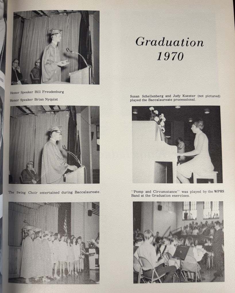 56 Years Ago in Cadet History…  1970: a time of moon landings, peace signs, and a world changing fast.   This yearbook was dedicated to retiring teacher Mr. Reuben Alberding, who gave 21 consecutive years to WPHS, leaving a lasting mark on generations of Cadets.  It also captured the graduation of the Class of 1970 in their final moments as Cadets, standing on the edge of a brand-new decade full of possibility.  As the ’60s faded and the ’70s began, one thing stayed constant: Cadet pride!  #throwbackthursday #cadetpride⚔️