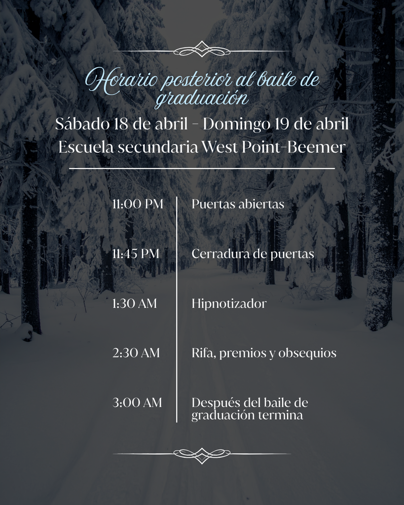 Prom 2026! ❄️🌲   We’re just over 3 weeks away from this year’s “Frosty Forest” Prom! ✨🌲❄️   Juniors and Seniors: don’t forget to fill out and turn in your guest permission forms to the high school office by April 8th to make sure you’re ready for the big night!   We can’t wait to see everyone on Saturday, April 18th!   #cadetpride⚔️