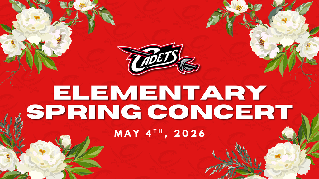 Spring is in the air...and so is music! 🎶  Join us for the PK–6th Grade Spring Concert on Monday, May 4th at 7:00 PM in the West Point-Beemer High School Gym!  The concert will also be live streamed on our YouTube Channel: https://www.youtube.com/@wpcadets  Come enjoy a night of joyful songs and sweet spring performances from our youngest Cadets! ❤️  #cadetpride⚔️