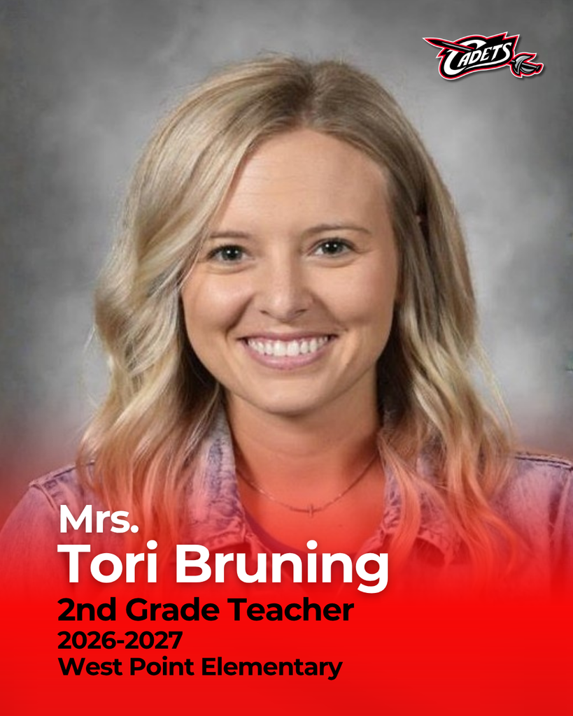 Please help us extend a warm welcome to our new 2nd Grade teacher, Tori Bruning!  Tori is a graduate of Guardian Angels Central Catholic and went on to attend Wayne State College, where she earned a Bachelor of Science in Elementary and Special Education, along with a Master’s degree in Curriculum and Instruction.  She brings seven years of teaching experience from North Bend Central where she has made a strong impact in the classroom.  Mrs. Bruning is excited to begin this new role, build relationships with students and staff, and create a classroom where everyone feels included, continues to grow, and enjoys learning.  We are excited to have her here and look forward to the impact she will make as a Cadet!  #cadetpride⚔️