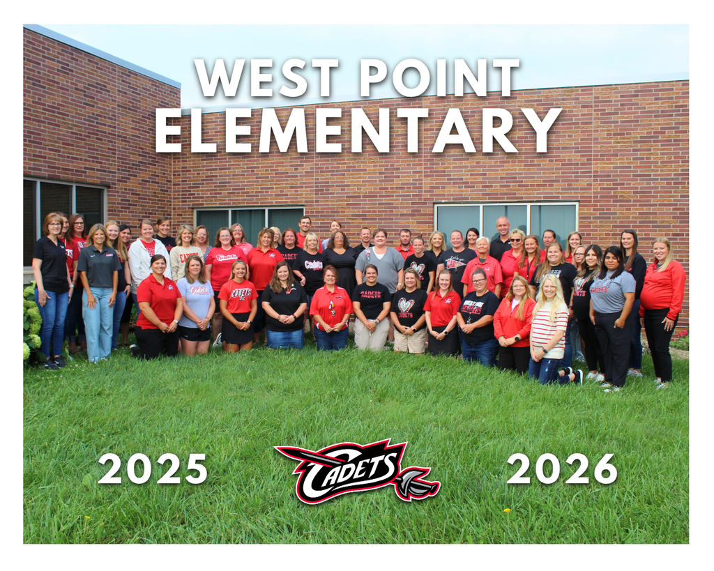 It’s Teacher Appreciation Week! ✨🍎 To our amazing West Point Public Schools teachers: thank you for the early mornings, the extra time, the encouragement, the creativity, and everything you pour into our students each day. You’re the ones cheering them on, pushing them to be better, and making our schools feel like home. We are so lucky to have the best of the best right here at WPPS! Help us show them some love this week! ❤️ #cadetpride⚔️
