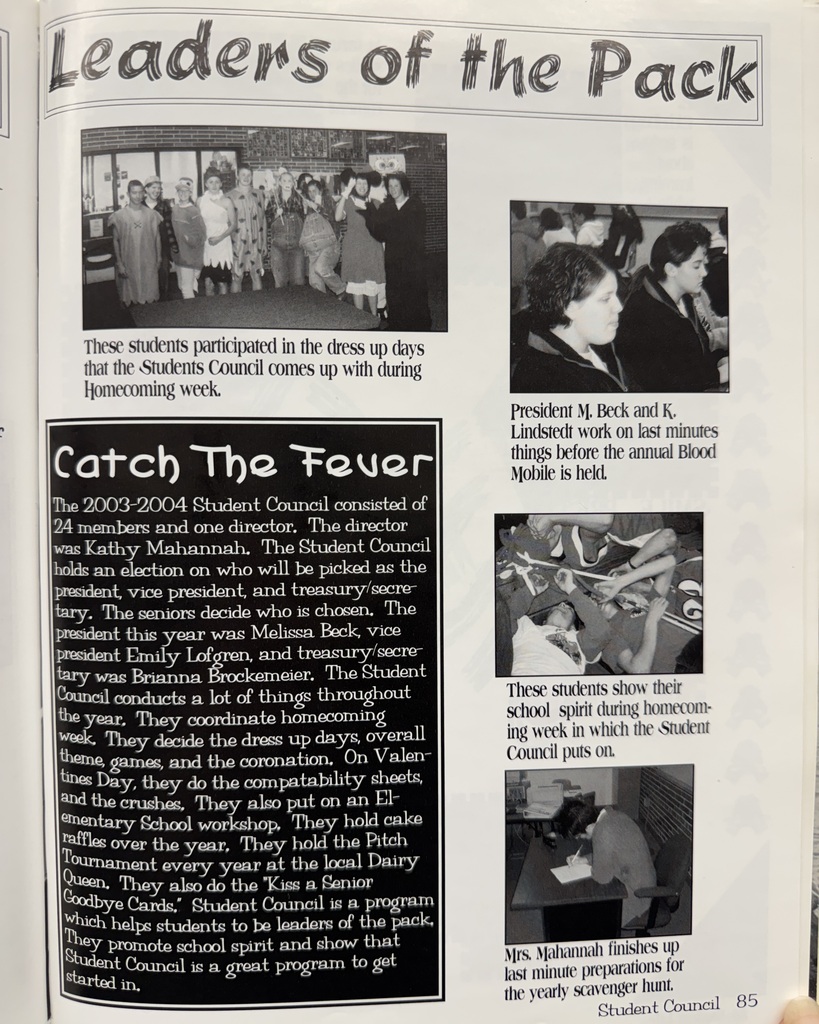 22 Years Ago in Cadet History… The 2003–2004 school year: a time when iPods were brand new, flip phones ruled the hallways, and track athletes probably had “Yeah!” by Usher stuck in their heads on the bus rides home!📱 The Student Council consisted of 24 members who helped coordinate many events throughout the year, like Homecoming dress up days, Valentine’s compatibility cheers, and elementary school workshops! The Boys Track team had 4 State Qualifiers, and the Girls Track finished as District Champions, with 6 State Qualifiers! Some things may have changed since 2004… but Cadet pride never does! #throwbackthursday #cadetpride⚔️