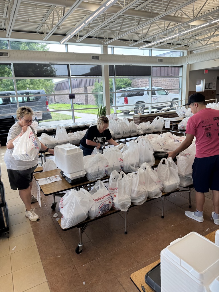 Week #7 of our Summer Food Program! ✅  As we head into the final stretch, we'd like to recognize the incredible team that shows up each morning to prepare, pack, and deliver meals to students throughout our community. Their dedication helps ensure kids have access to nutritious meals all summer long!  REMINDER: Next week is the final week of our Summer Food Program!  #cadetpride⚔️