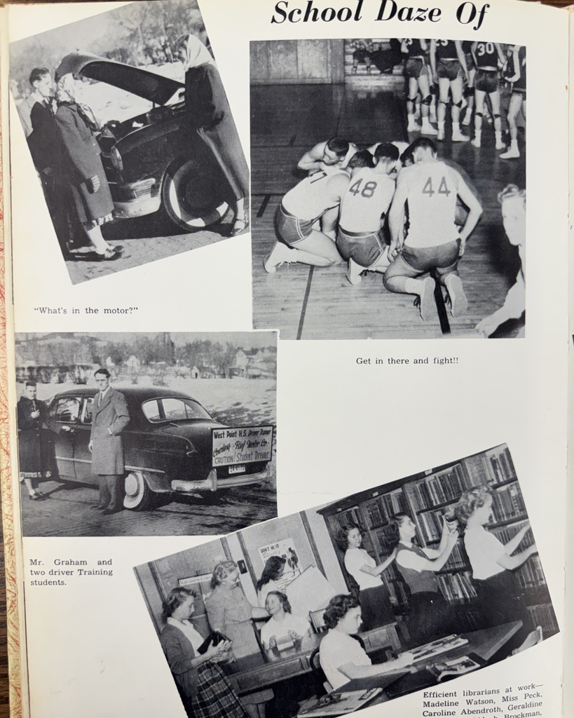 77 years ago in Cadet History... The 1949–1950 school year was filled with music, memories, school spirit, and plenty of fun along the way. Back in 1950, students were listening to artists like Frank Sinatra and Nat King Cole, gathering around the family radio in the evenings, and heading to the movie theater for just a few cents. Television was still a novelty, and if you wanted the latest school news, you relied on the student reporters—not a social media feed! This week, we look back at the Class of 1950 Senior Synopsis, the talented Twirlers & Trumpet Trios, the hardworking student journalists who helped publish school news, and a collection of memorable moments in "School Daze of Fun and Frolic." Looking through these pages reminds us that every generation has its own special memories, traditions, and stories worth preserving! #throwbackthursday #cadetpride⚔️