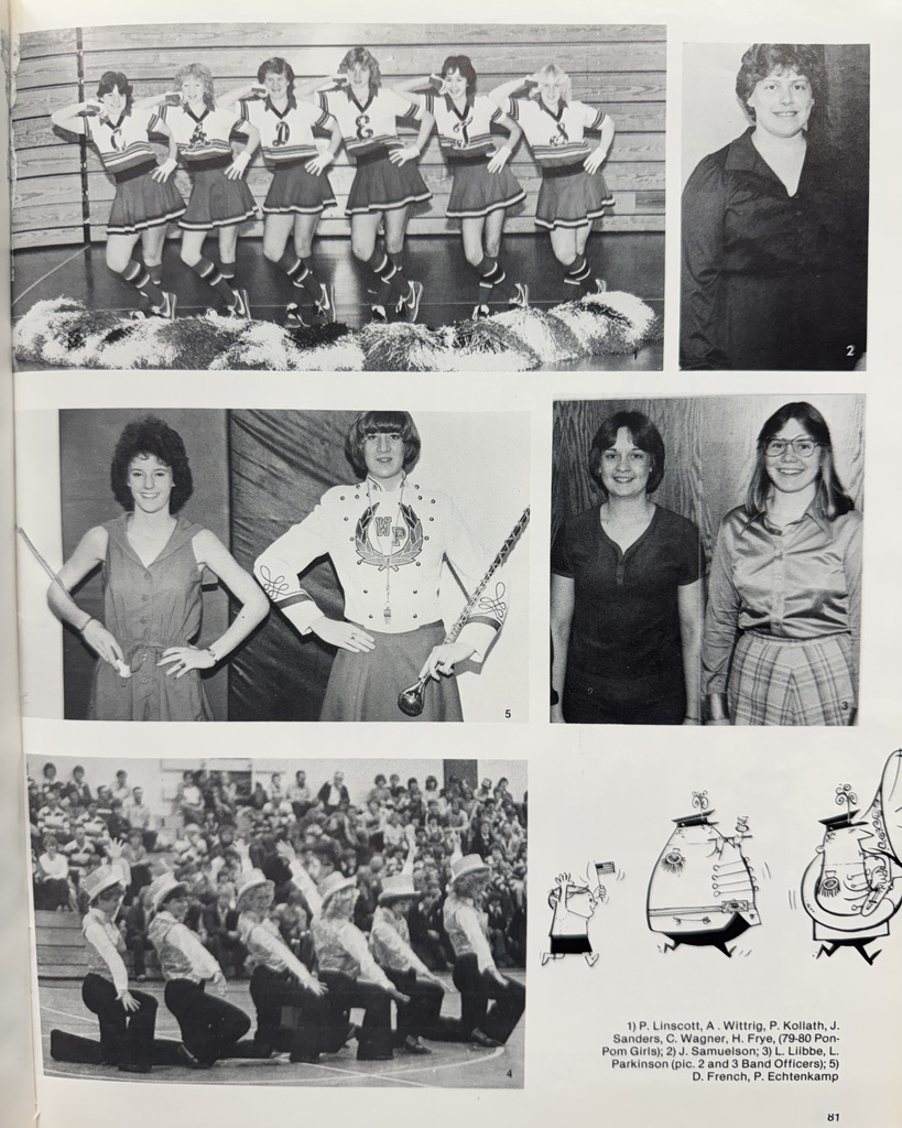 47 years ago in Cadet History...   The 1979–1980 school year was filled with school spirit, great music, and unforgettable memories that brought Cadets together!   Back in 1979, students were listening to hits like My Sharona by The Knack and Don't Stop 'Til You Get Enough by Michael Jackson, heading to the movie theater to see The Muppet Movie, and sporting feathered hair, tube socks, and denim jackets.   This week's featured pages showcased "Just a Little Bit of Music", the Cadet Volleyball team, and snapshots of student life that captured the everyday moments that made WPHS special.   Whether they were performing on stage, diving on the court, or simply making memories with friends between classes, these Cadets proved that some of the best parts of high school are the moments shared together.   #ThrowbackThursday #CadetPride⚔️