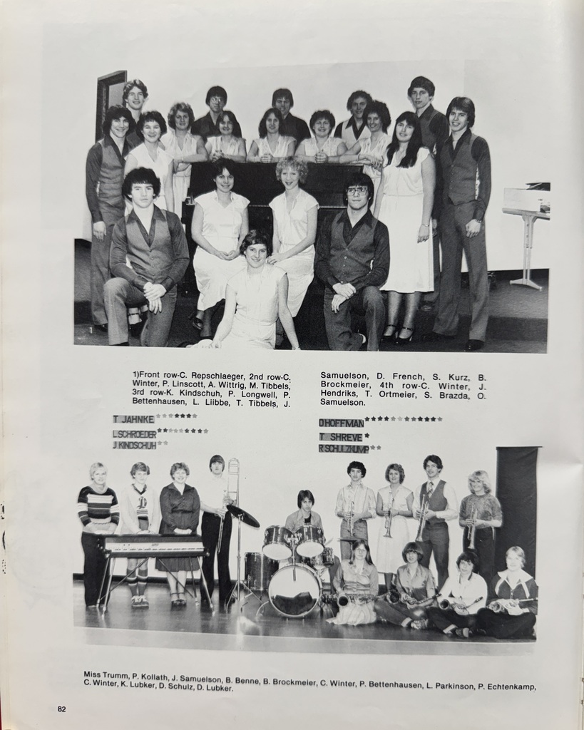 47 years ago in Cadet History...   The 1979–1980 school year was filled with school spirit, great music, and unforgettable memories that brought Cadets together!   Back in 1979, students were listening to hits like My Sharona by The Knack and Don't Stop 'Til You Get Enough by Michael Jackson, heading to the movie theater to see The Muppet Movie, and sporting feathered hair, tube socks, and denim jackets.   This week's featured pages showcased "Just a Little Bit of Music", the Cadet Volleyball team, and snapshots of student life that captured the everyday moments that made WPHS special.   Whether they were performing on stage, diving on the court, or simply making memories with friends between classes, these Cadets proved that some of the best parts of high school are the moments shared together.   #ThrowbackThursday #CadetPride⚔️