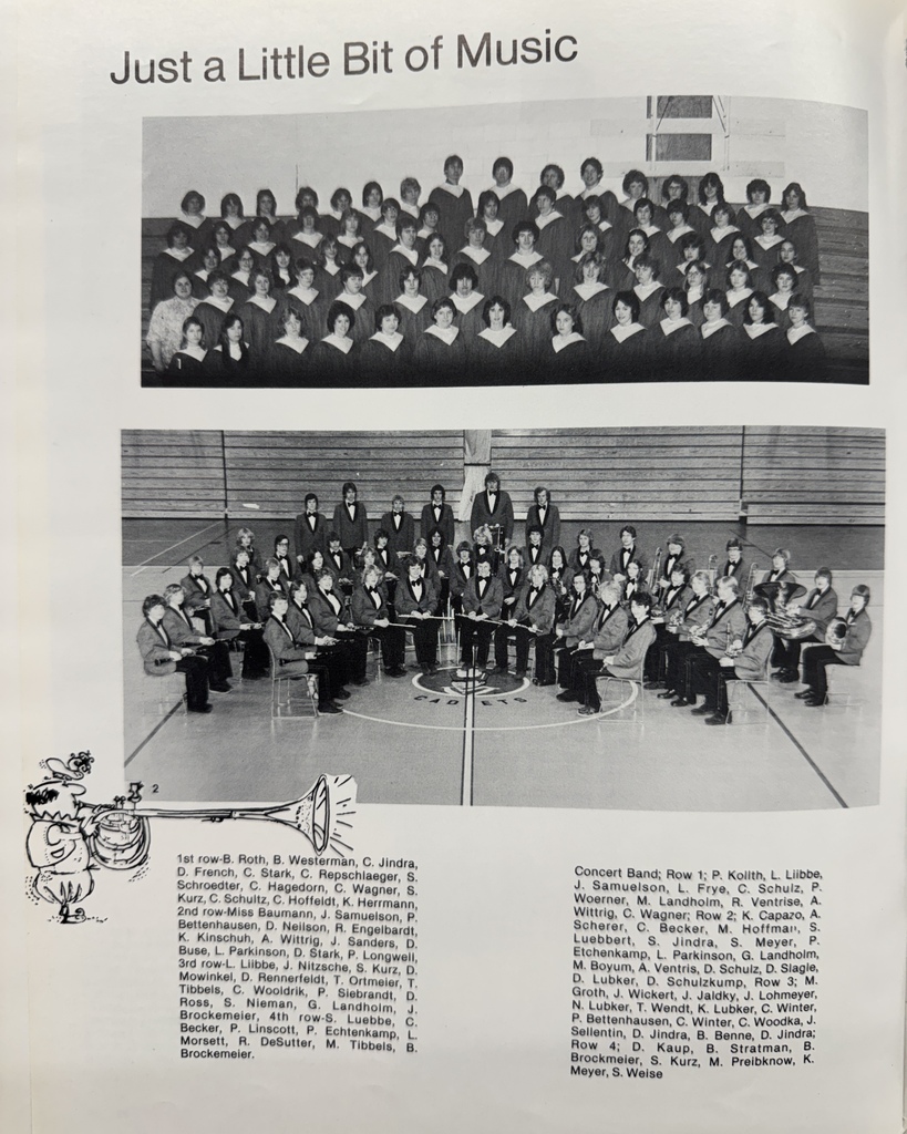 47 years ago in Cadet History...   The 1979–1980 school year was filled with school spirit, great music, and unforgettable memories that brought Cadets together!   Back in 1979, students were listening to hits like My Sharona by The Knack and Don't Stop 'Til You Get Enough by Michael Jackson, heading to the movie theater to see The Muppet Movie, and sporting feathered hair, tube socks, and denim jackets.   This week's featured pages showcased "Just a Little Bit of Music", the Cadet Volleyball team, and snapshots of student life that captured the everyday moments that made WPHS special.   Whether they were performing on stage, diving on the court, or simply making memories with friends between classes, these Cadets proved that some of the best parts of high school are the moments shared together.   #ThrowbackThursday #CadetPride⚔️