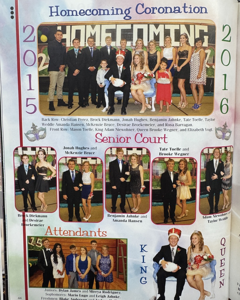 11 years ago in Cadet History...  The 2015–2016 school year proved that sometimes you can tell a great story in just a few moments… "Long Story Short"!   This week's pages took us back to Homecoming Week and a Mardi Gras-themed Homecoming celebration! From dress-up days and school spirit to the parade, pep rally, football game, and dance, it was a week packed with purple, green, gold, and plenty of Cadet pride!  Back in 2015, students were snapping photos with the dog filter on Snapchat, singing along to Adele's Hello and Justin Bieber's Sorry, and seeing who could keep the longest streaks. Hoverboards were the hottest trend and everyone was trying to master the perfect Boomerang on Instagram.  Long story short? Homecoming has always been about more than decorations and dress-up days… It's about creating memories, celebrating school spirit, and making friendships that last long after the final bell.  #ThrowbackThursday #CadetPride⚔️