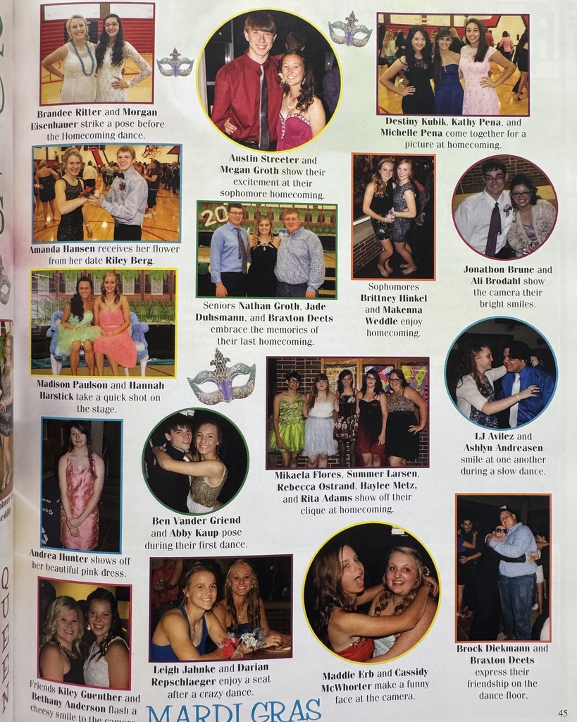 11 years ago in Cadet History...  The 2015–2016 school year proved that sometimes you can tell a great story in just a few moments… "Long Story Short"!   This week's pages took us back to Homecoming Week and a Mardi Gras-themed Homecoming celebration! From dress-up days and school spirit to the parade, pep rally, football game, and dance, it was a week packed with purple, green, gold, and plenty of Cadet pride!  Back in 2015, students were snapping photos with the dog filter on Snapchat, singing along to Adele's Hello and Justin Bieber's Sorry, and seeing who could keep the longest streaks. Hoverboards were the hottest trend and everyone was trying to master the perfect Boomerang on Instagram.  Long story short? Homecoming has always been about more than decorations and dress-up days… It's about creating memories, celebrating school spirit, and making friendships that last long after the final bell.  #ThrowbackThursday #CadetPride⚔️