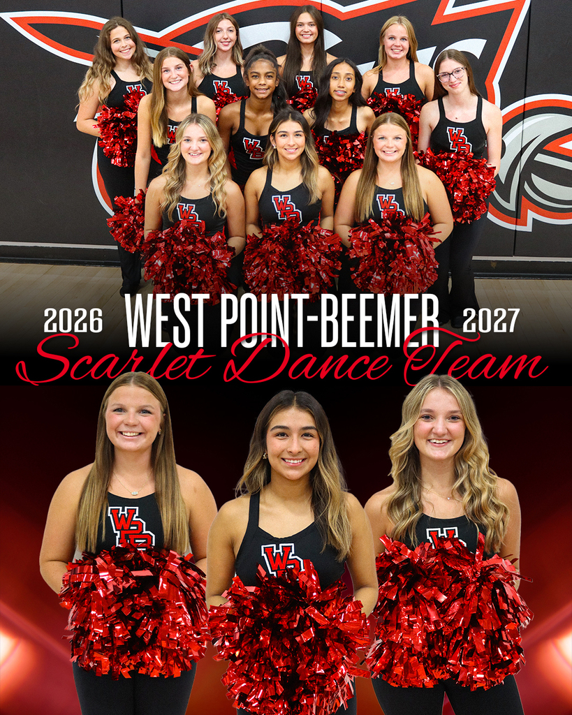 Our fall sports teams are ready to compete, and we want YOU to support our Cadets all season long! ⚔️ Cadet athletic fans can follow each of our fall sports teams for updates, information, and results! Volleyball: West Point-Beemer Volleyball Girls Golf Football: West Point-Beemer Cadets Football Cross Country: West Point-Beemer Cross Country Cheer & Dance: West Point Beemer Dance & Cheer #CadetPride⚔️