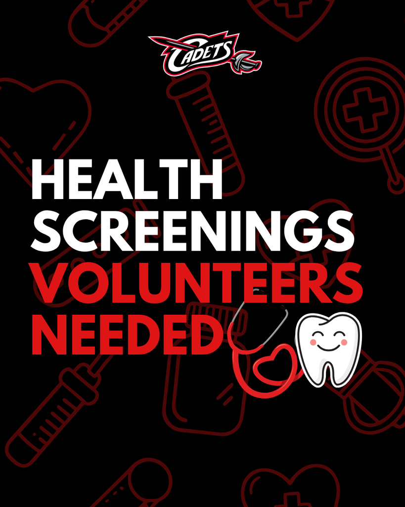 Volunteers Needed! Our school will be holding Health Screenings on Tuesday, September 15th and Wednesday, September 16th and we’re looking for helping hands! We could use 3-4 people each day. ⏰ Hours: 8:00 AM – 1:00 PM Each Day (even partial availability is welcome!) 📍 Location: West Point Elementary If you’re able to assist, please contact the school office or Katie Anderson (k1anderson@wpcadets.net). Your support makes a big difference for our students! #CadetPride⚔️