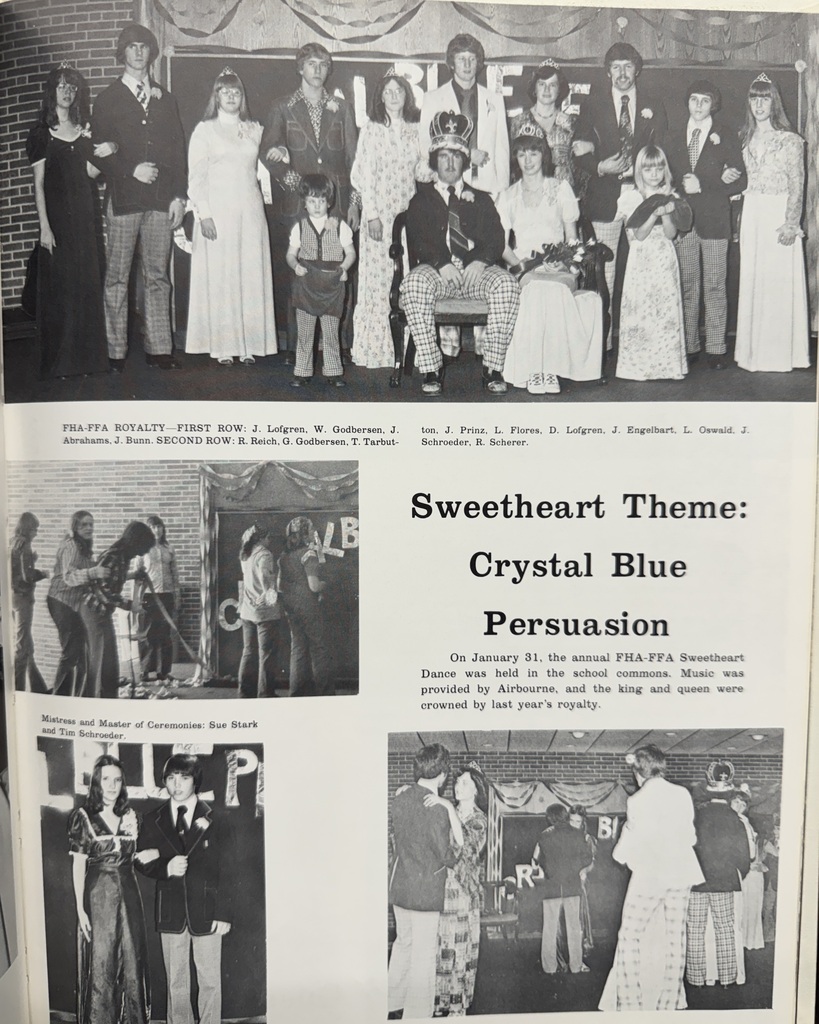 51 years ago in Cadet History...  We’re throwing it back to the 1975-1976 school year, when the yearbook fittingly celebrated the “Spirit of ’76!” 🇺🇸  The stage was busy that year! Featured in these pages are “The Lion Who Wouldn’t,” the school’s first musical in three years, and action shots from the production of “Guys and Dolls.” And for Sweetheart, the theme was “Crystal Blue Persuasion”, a very ’70s choice for the era!  Outside the halls of WPHS, America was preparing to celebrate its Bicentennial, bell-bottoms and platform shoes were in style, Jaws had everyone thinking twice about going in the water, and songs from Queen, Elton John, and the Bee Gees were filling the radio!  #ThrowbackThursday #CadetPride⚔️