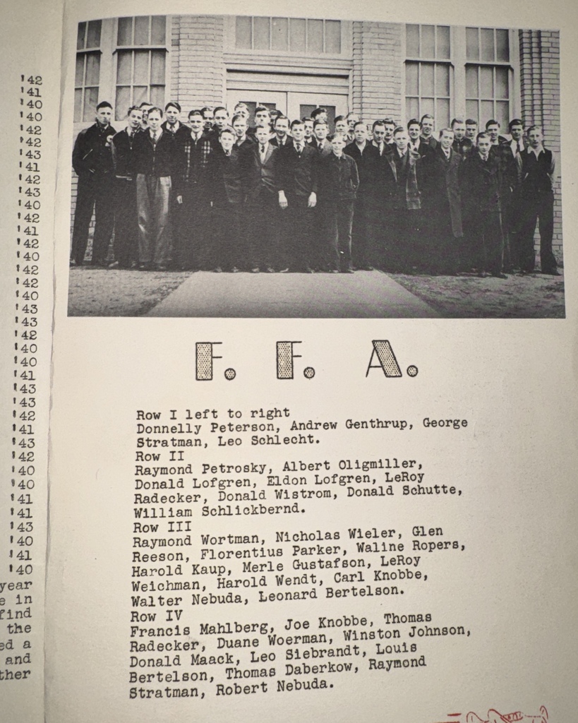 87 years ago in Cadet History...  The 1939-1940 school year! And what was life like in 1939-40? The Wizard of Oz and Gone with the Wind had just arrived in theaters, swing music and big bands were filling the airwaves, televisions were still a rarity, and a gallon of gas cost around 11 cents!  This week’s pages include a special “Tribute” to the faculty, using an aviation comparison fitting for the Cadets: “No matter how excellent the airplane, a good deal still depends on the pilot.” A reminder that great teachers have been at the heart of our school for generations!  We’re also looking back at the F.F.A., along with photos of the many organizations and classes that filled the halls of WPHS that year.  A lot has changed in 87 years, but that Cadet spirit has been around for a long time!  #ThrowbackThursday #CadetPride⚔️