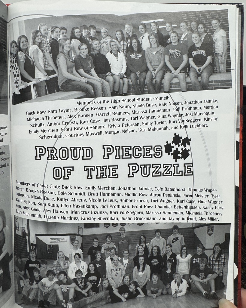 17 years ago in Cadet History…  The year was 2009–2010, and our Cadets were “Piecing It All Together!” 🧩  Each page captured another part of what made the school year complete. From a look back at football season to the clubs and organizations that kept students busy, there was a place for everyone in the Cadet puzzle!  Meanwhile, outside the halls of WP-B, everyone was singing along to Lady Gaga and the Black Eyed Peas, watching Glee, playing Wii Sports, and updating their Facebook statuses. And who could forget Silly Bandz and the excitement of getting a new slide-out keyboard phone?  Different pieces. One unforgettable year!  #ThrowbackThursday #CadetPride⚔️