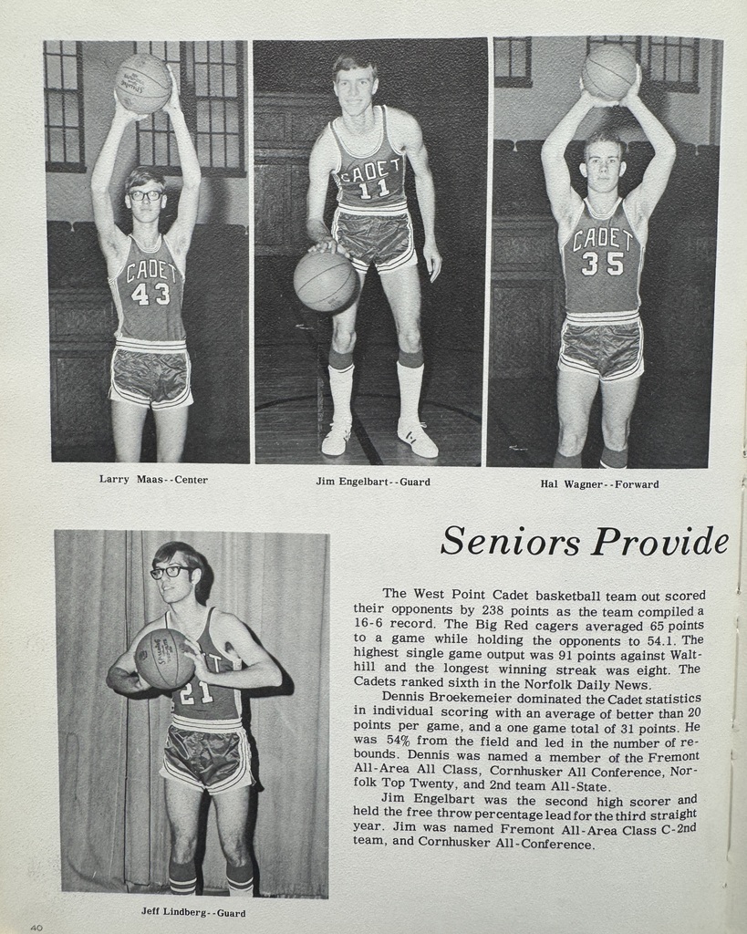 56 years ago in Cadet History…  In 1970–1971, our Cadets gave us plenty to look back on!  This week’s featured pages include “It Takes Nerve To Be A Teacher,” giving us a glimpse of the educators who kept WPHS running, and a look at the Basketball Team, who chalked up an outstanding 16–6 record!  Meanwhile, bell-bottoms were in style, The Brady Bunch was on TV, and everyone was listening to The Jackson 5, The Beatles, and Simon & Garfunkel!  #ThrowbackThursday #CadetPride⚔️