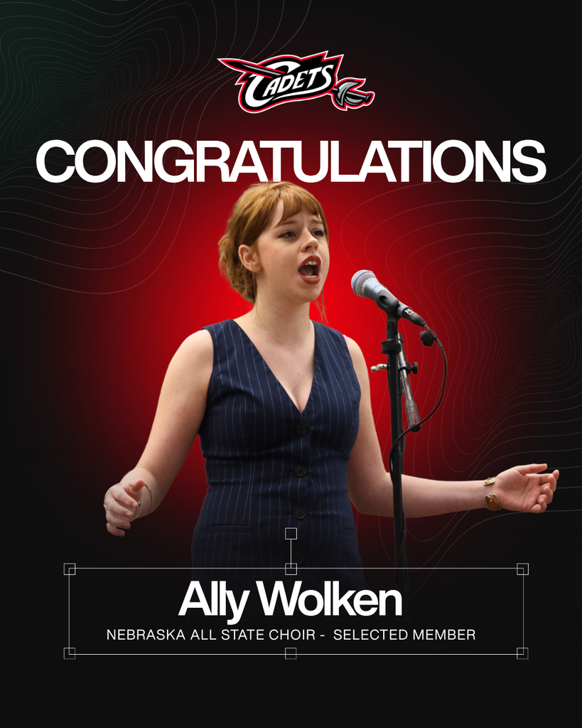 Help us congratulate West Point-Beemer senior Allison Wolken, who has been selected for the 2026 Nebraska All-State Choir! 🎶   This is an INCREDIBLE accomplishment and one of the highest honors a high school choir student can receive in Nebraska! Each year, thousands of students from schools of all sizes across the state audition for a chance to be part of this prestigious ensemble, with only approximately 300 students selected!   Ally is believed to be the first West Point-Beemer student in recent history to earn this honor, making her selection even more special!   She will represent WP-B at the Nebraska All-State Choir event in Lincoln, November 18-20.   We are so proud of Ally for this outstanding achievement and the dedication and talent it took to get here! Congratulations, Ally!   #CadetPride⚔️