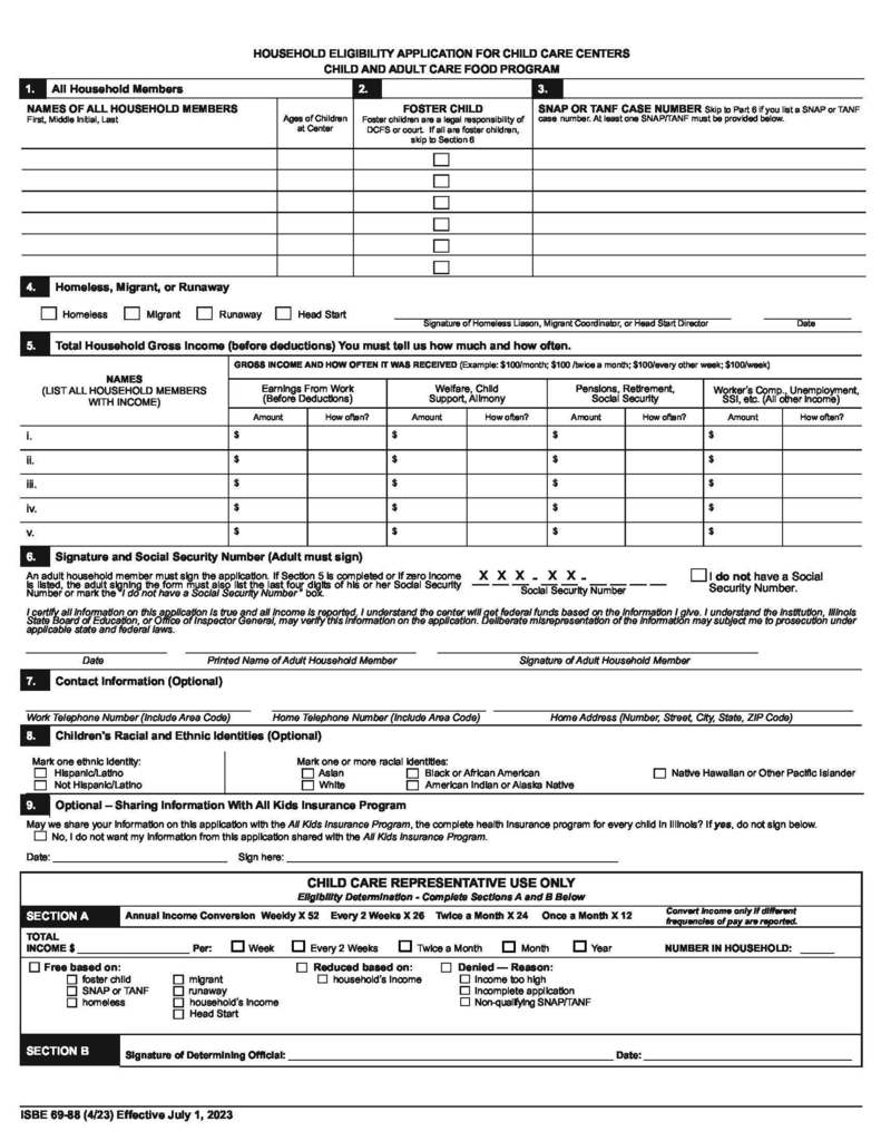 Household application 1