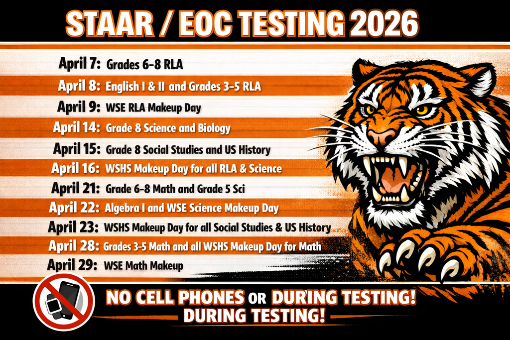 Updated STAAR Schedule