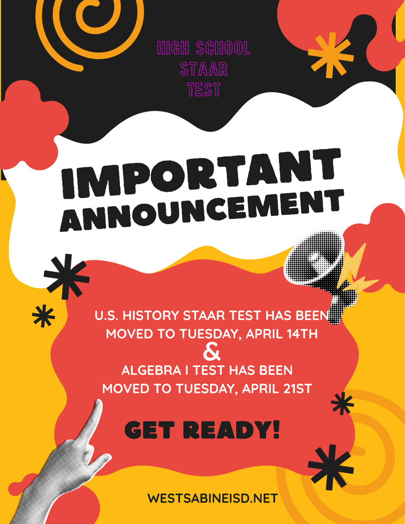 High School Test dates have changed