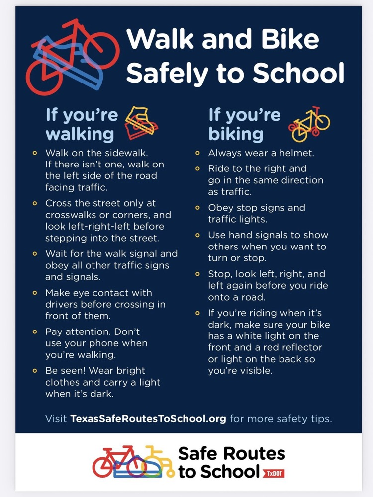 walk bike safety to school 
