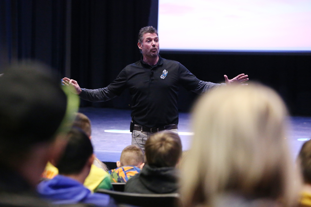 Speaker talking about bullying