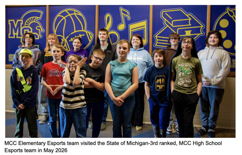 Students at esports competition